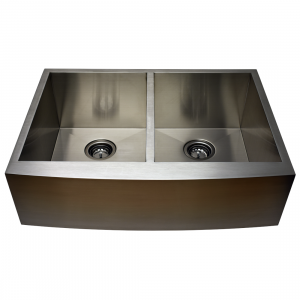 AP3319D-10 <br>33″ 50/50 Stainless Steel Apron Sink