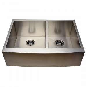 AP3619BS-10 <br>36″ 60/40 Stainless Steel Apron Sink